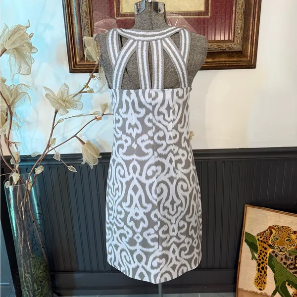 Gretchen Scott Ikat Cutout Strappy Back Sheath Dress ~ Size XS 🧡🍄 - Image 6