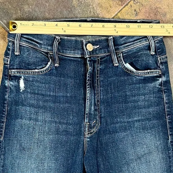 Mother The Hustler Ankle Fray Distressed Denim Jean 26 - Image 2