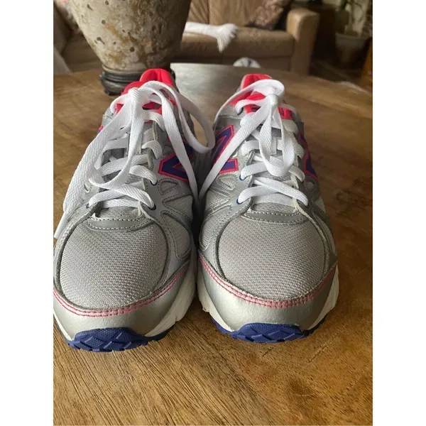 New Balance Women's Shoes XLT Footbed WE 571 Lace Up Gray Pink Sz 8.5 D - Image 2