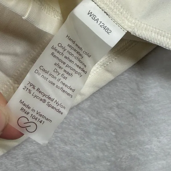 CALIA Womens Swim Tee Rash Guard Light Cream XS Short Sleeve UPF 50+‎ WSA12482 - Image 7