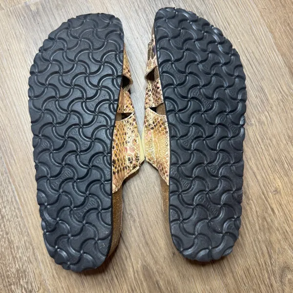 Betula Women's Licensed by Birkenstock Snakeskin Print Slides Size 11 - Image 5