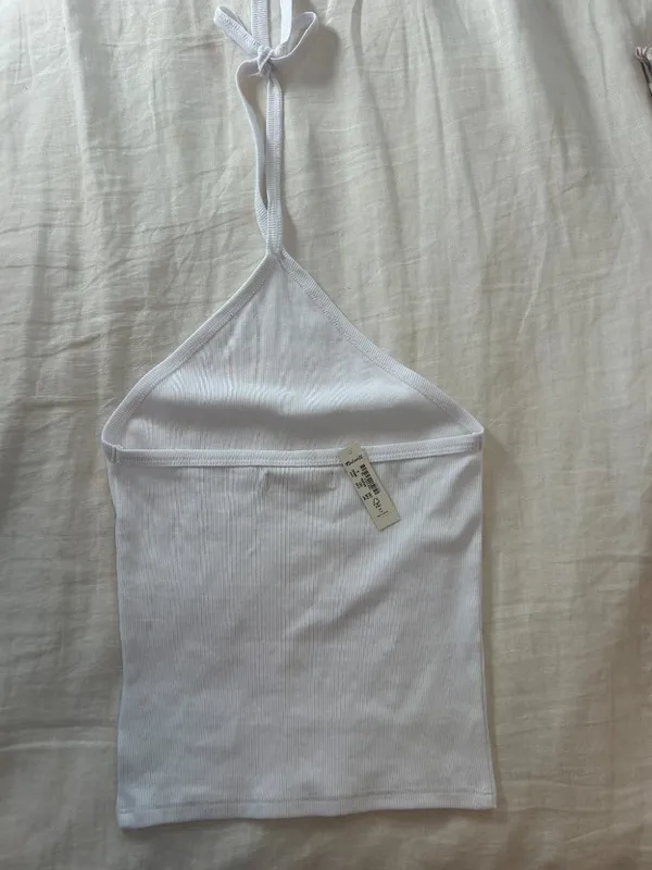 Madewell Supima Rib Halter Tank Top - Image 5