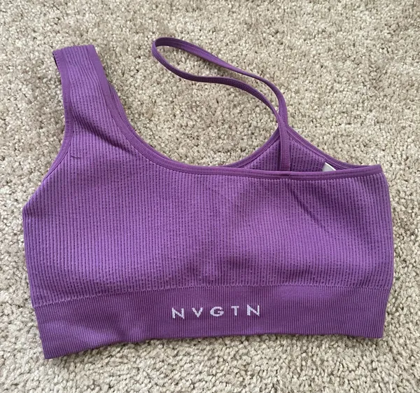 NVGTN Violet Streamline Seamless Bra - Image 4