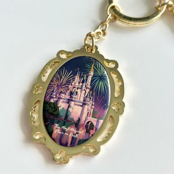 NWT Disney World Magic Kingdom Most Magical Place On Earth Double Sided Keychain - Image 4