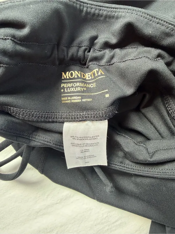Mondetta Performance +‎ Luxury Black Straight Leg Active Pants M - Image 4