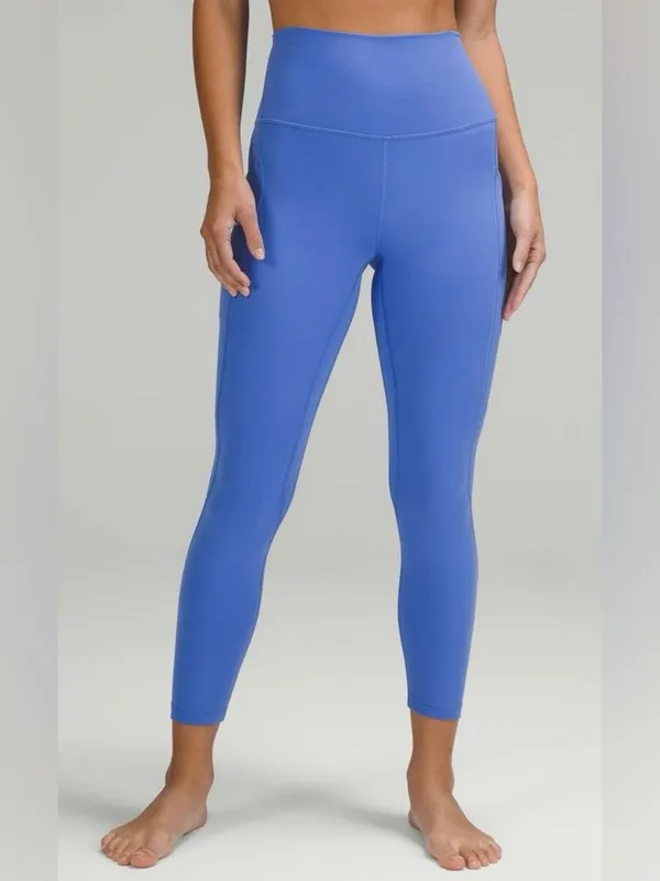 Lululemon NWT Align High Rise 25” pants Leggings Pockets Size 8 Wild Indigo - Image 4