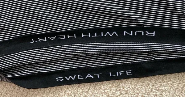 LULULEMON Swiftly Tech Short Sleeve Crew T-Shirt 6 Hyper Stripe Black Like New - Image 7