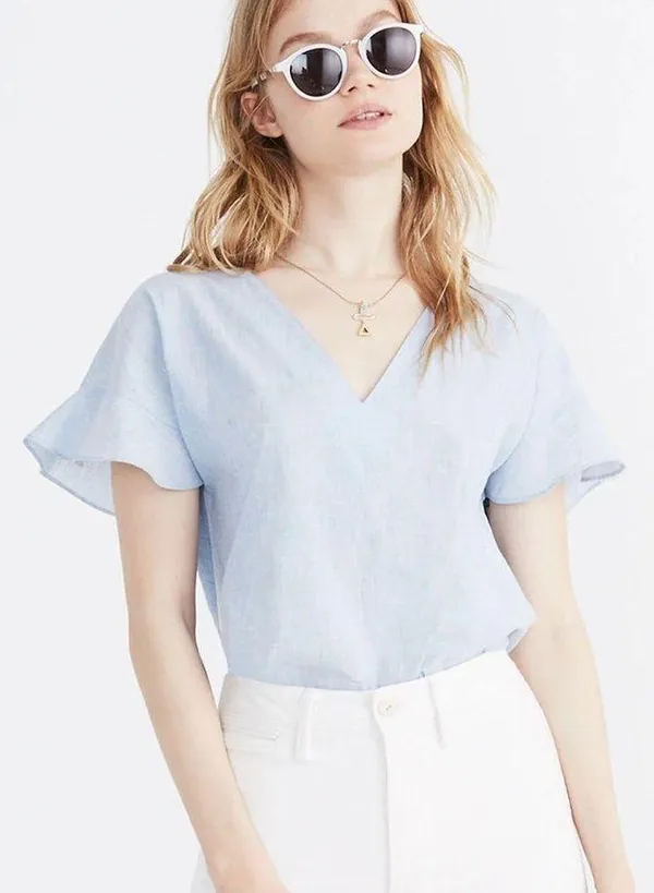 Madewell Sundrift Ruffle Top - Image 2