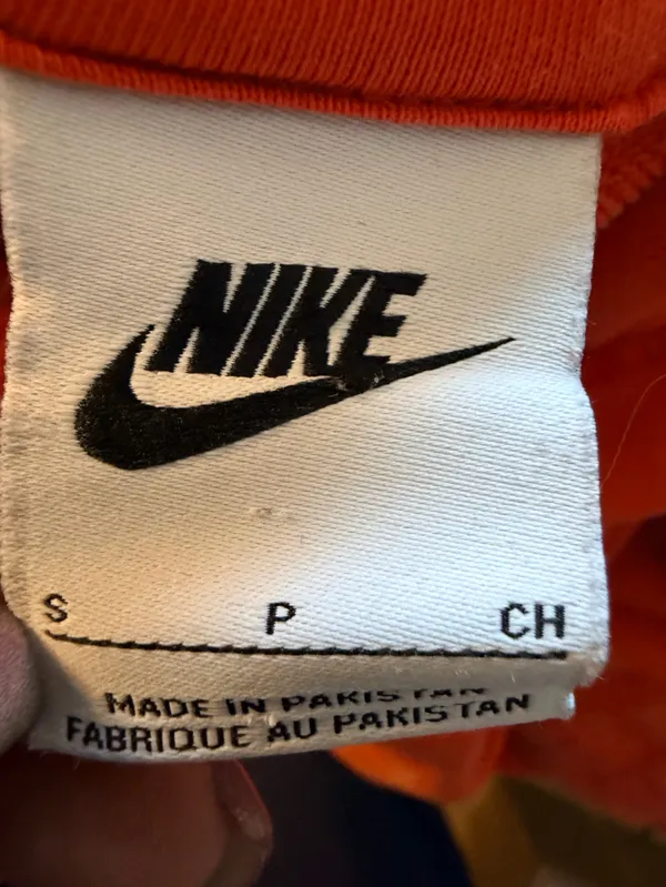 Nike Sportswear Womens Acid Washed Fleece Hoodie Sweatshirt Center Swoosh - Image 4