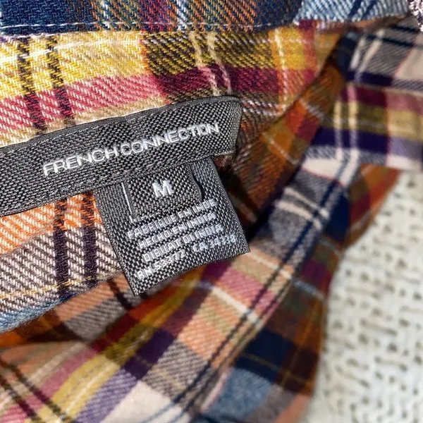 French Connection plaid shirt size medium - Image 7