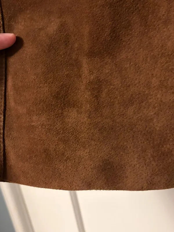 Bushwacker VTG 100% genuine leather pants brown high rise straight leg classic - Image 7