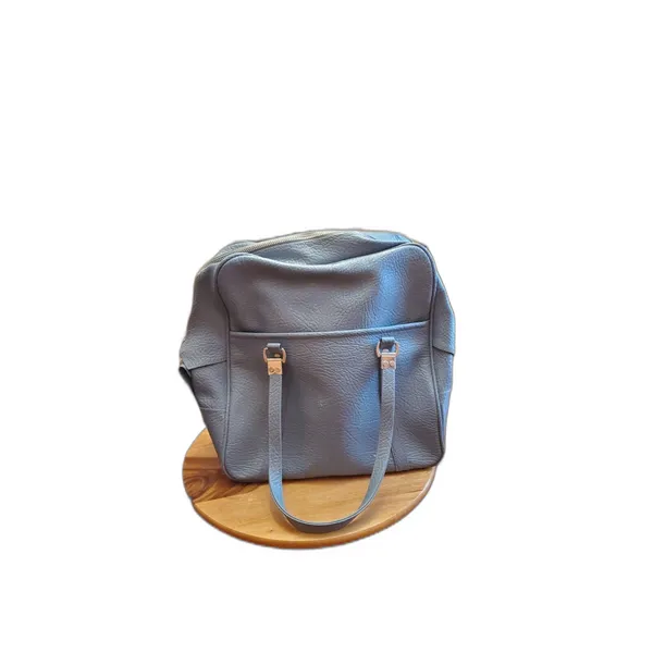 Vintage Sears, Roebuck and Company Luggage Bag Carry On Travel Bag Tote Baby Blu - Image 2