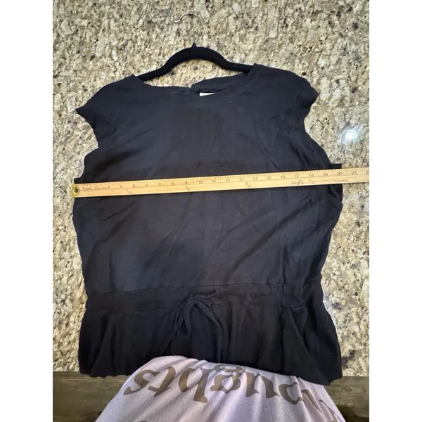Pact Black‎ Organic Cotton All Day Easy Boho Resort Overall Jumpsuit Size Large - Image 6