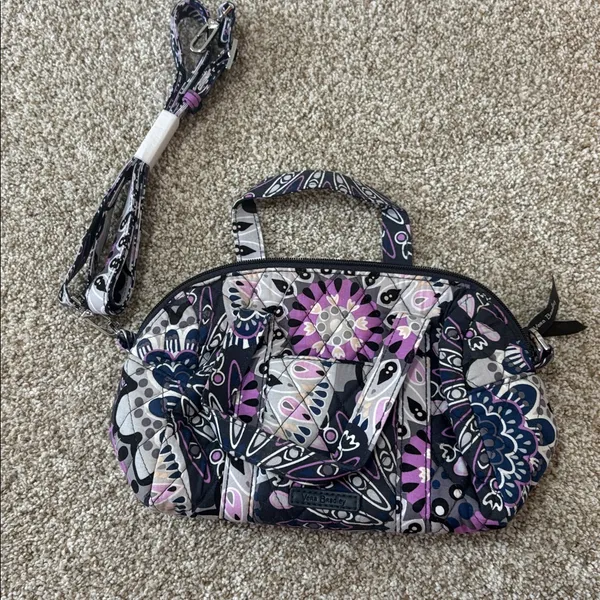 Vera Bradley Small Crossbody Satchel in Mimosa Medallion Pattern - Image 3
