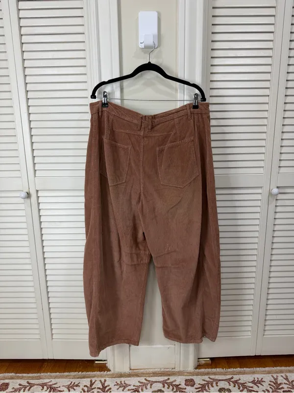 Free people Good Luck Mid-Rise Cord Barrel Jeans - Image 7