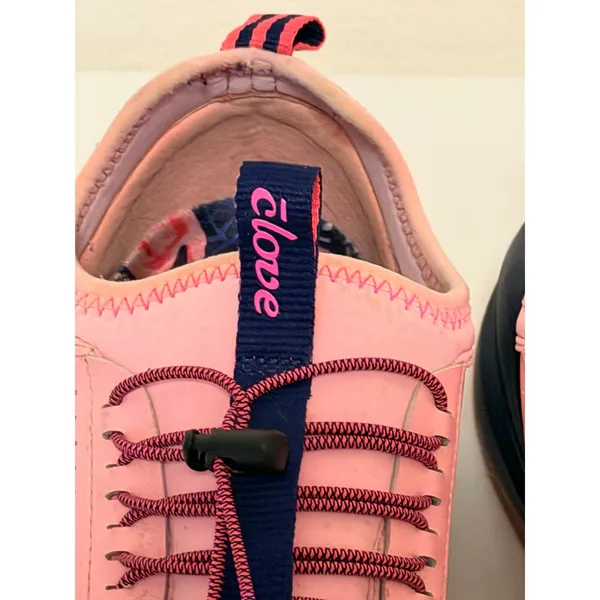 Clove Healthcare Sneakers Sz 9 Pink Navy Gradient Water Resistant Nursing Shoes - Image 4