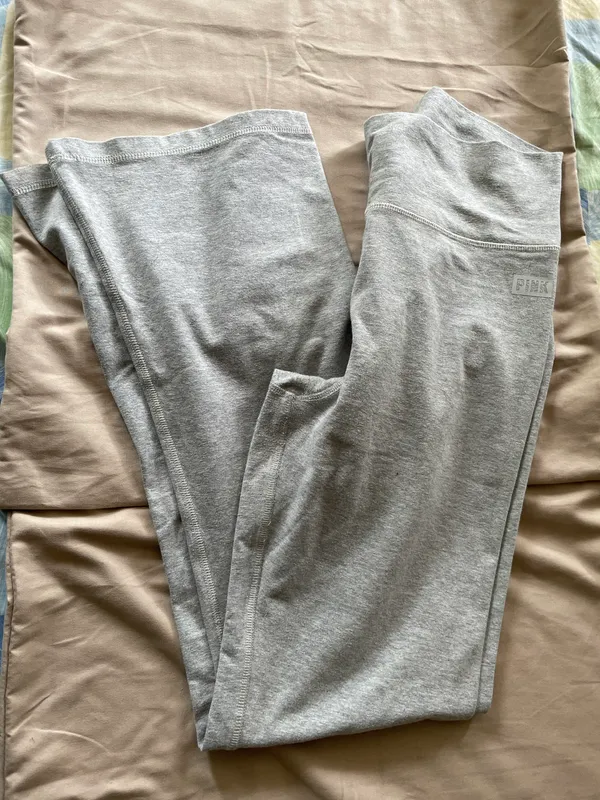 PINK Gray Flare Leggings - Image 4