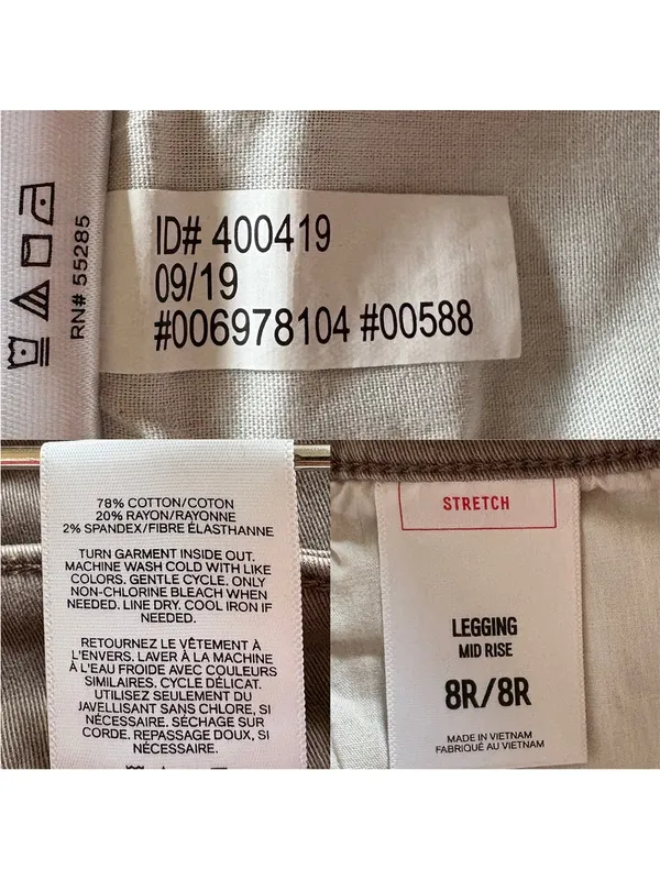 Express Stretch Mid Rise Legging Size 8R Brown - Image 6