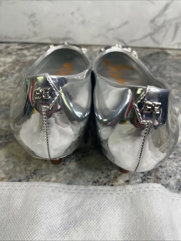 Sam Edelman Kaya 2 Women's Silver Pumps with dust bag - Image 10
