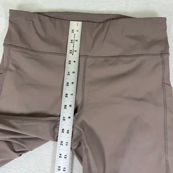 Vuori Daily Legging VW429 Marsala Mauve High Rise Pocket Yoga Pants Size L‎ - Image 3