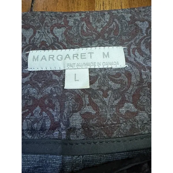 Banana Republic Margaret M Women’s Skirt Bundle Size L Gray Print 2 Piece Lot - Image 4