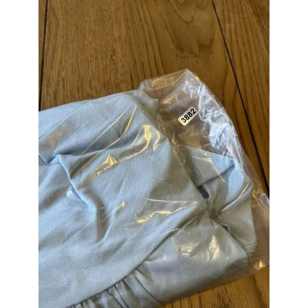 Anthropologie Top Size XS Women Light Blue Bell Sleeve Crop‎ Blouse Lightweight - Image 8