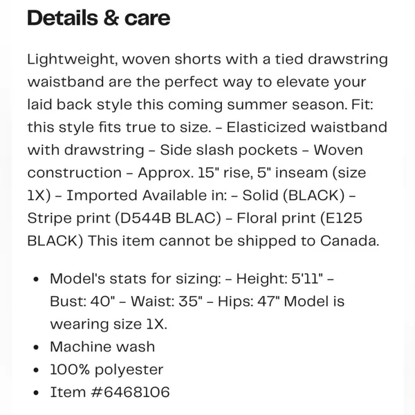 DR2 Elastic Tie Waist Pull-On Shorts in Black - Image 3