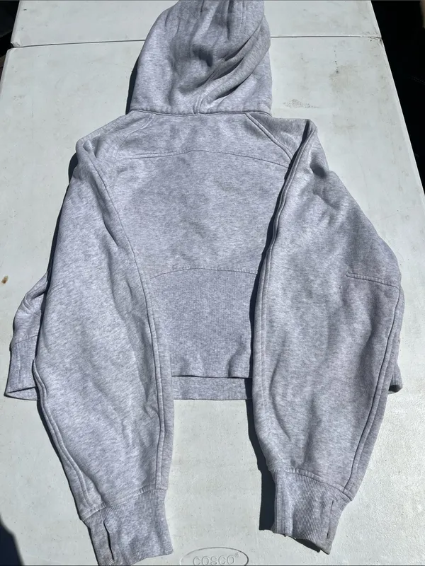 lululemon athletica Light Gray Half-Zip Hoodie - Image 3