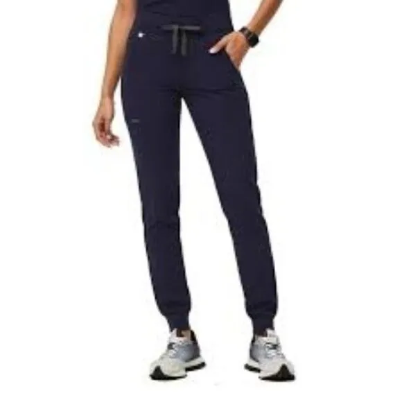 Figs Dark Blue High‎ Rise Zamora Jogger Scrub Pants - Image 2