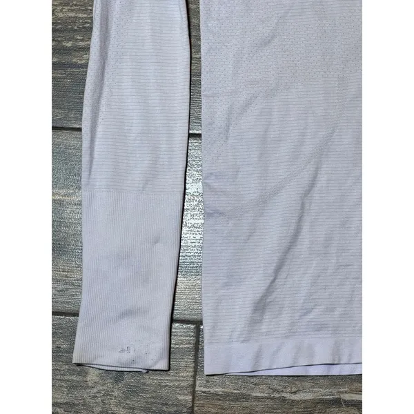 Lululemon Swiftly Long Sleeve Shirt 2.0 Size 10 Lavender Athletic Top Light FLAW - Image 3