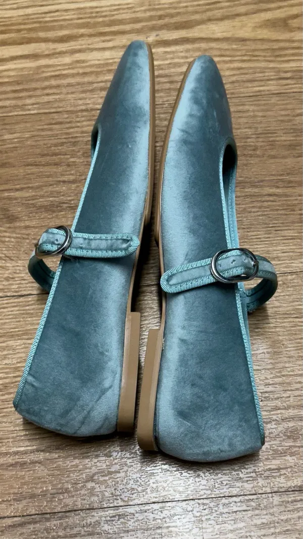 ZARA flat velvet ballet shoes - Image 4