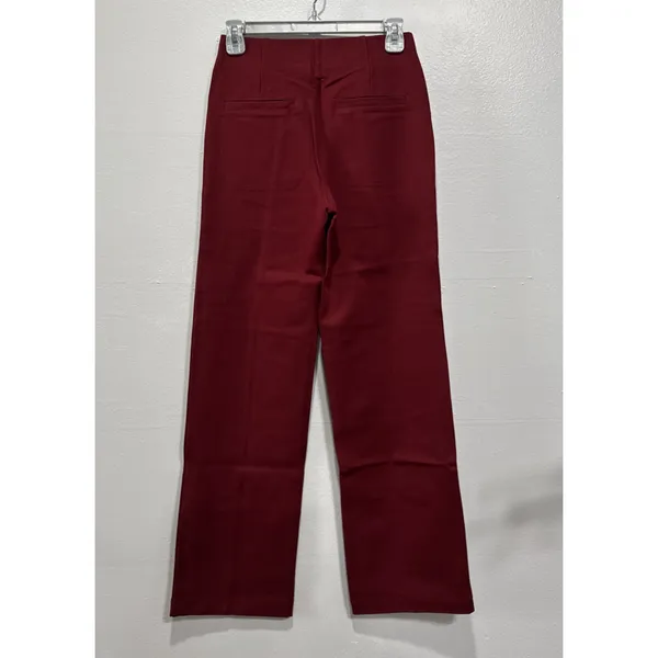 Betabrand Atlantic Pant Wide Leg Dress Pant Yoga Pants S Oxblood Office Business - Image 4