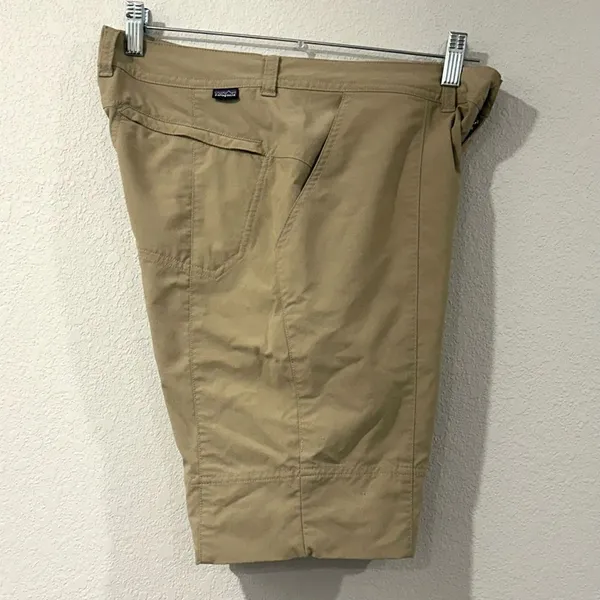 Patagonia Women's Inter Continental‎ Khaki Sesame Hiking Shorts Size 6 Pockets - Image 6