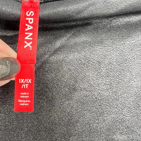 Spanx black leggings sleek & smoothing slimming basic neutral plus size 1X - Image 6