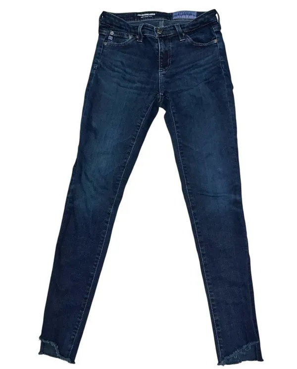 AG Adriano Goldschmied Dark Wash The Legging Super Skinny Ankle Jean size 24 - Image 2