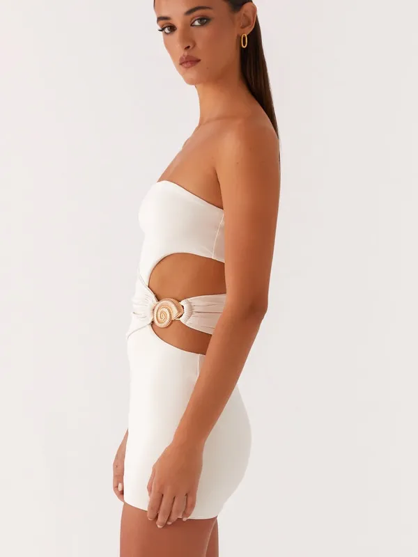 Peppermayo So Iconic Mini Dress - Ivory - Image 3