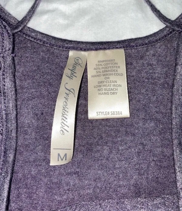 Long Sleeve Blouse Purple Size M - Image 5