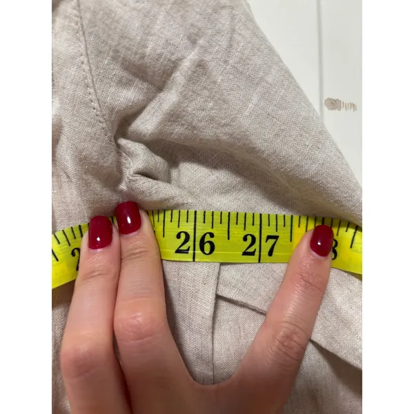 Old Navy Beige Boyfriend Button Down Shirt XL - Image 7