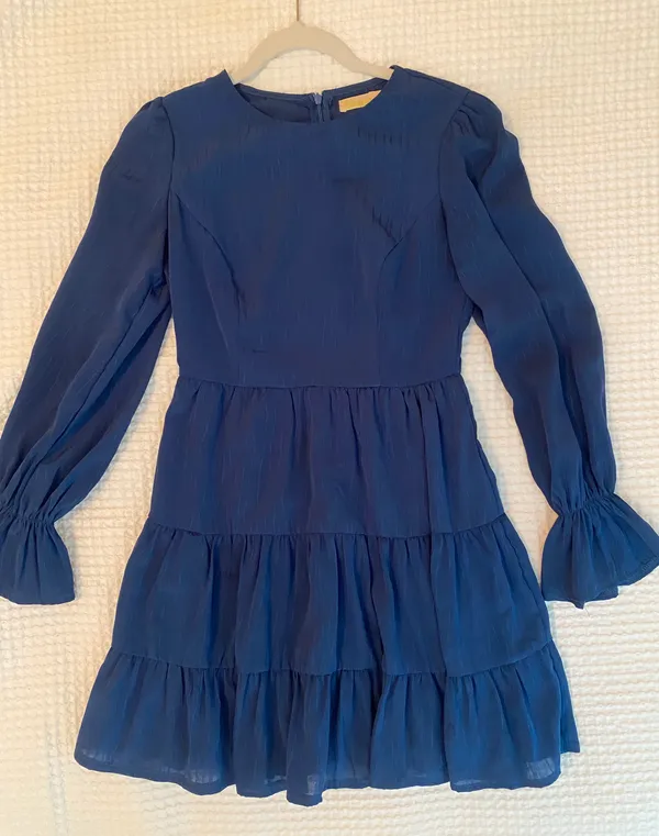Hello Molly Blue Long sleeve Dress - Image 3