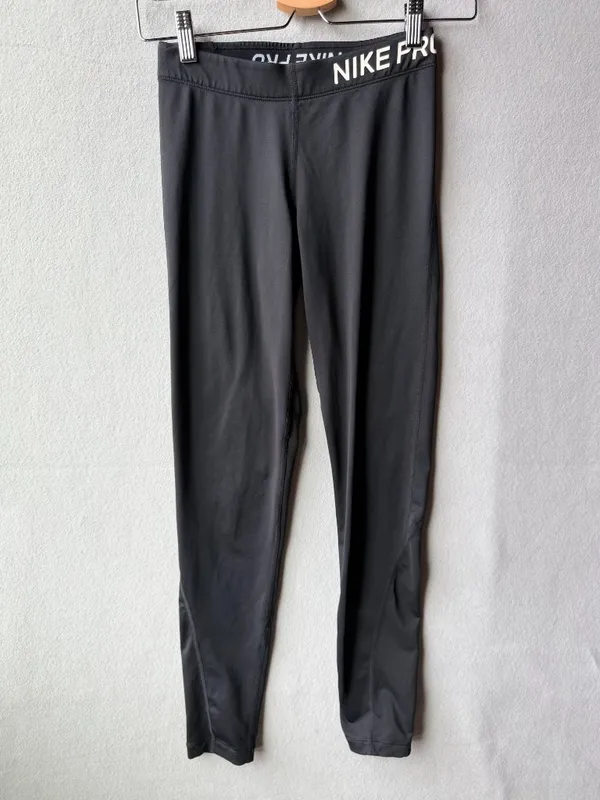 Nike Pro Women's Black Training Leggings Size Small Compression Workout Athletic - Image 2