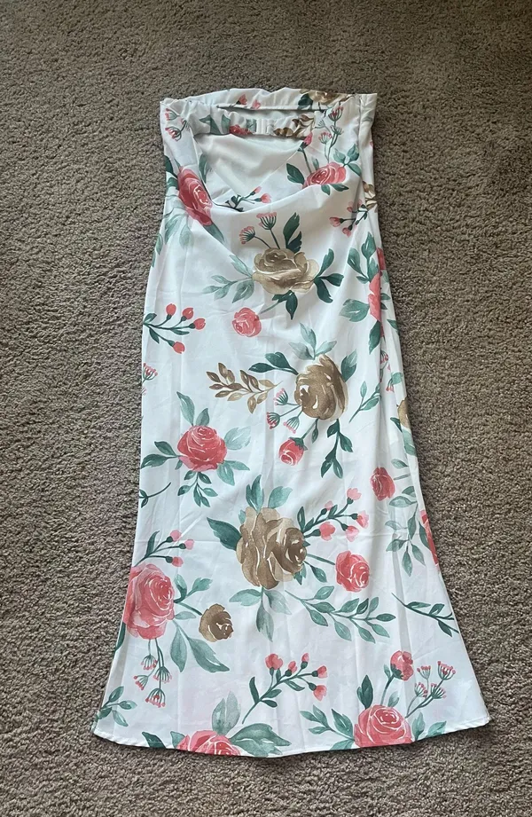Hello Molly White Floral Midi Dress - Image 2