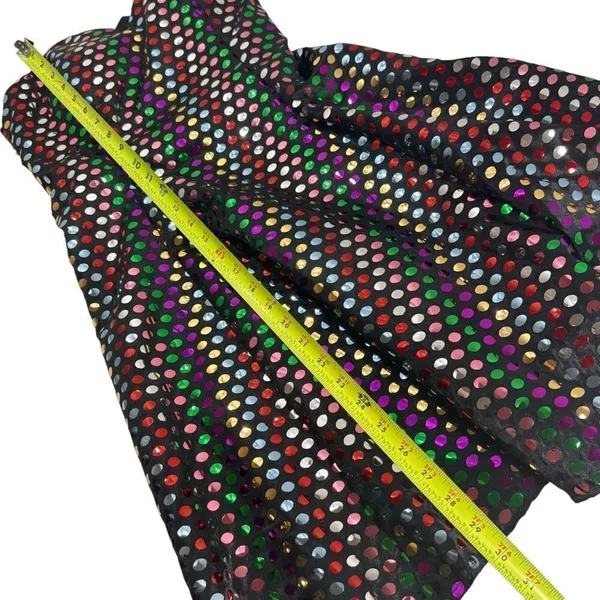 Vintage 80s Nadine Rainbow Swiftie Disco Ball Sequin Strapless Mini Dress - Image 13