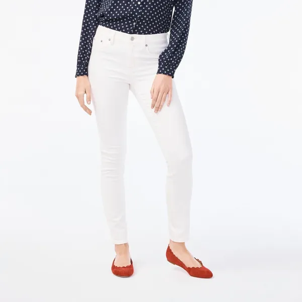 NWT J. Crew 8" Midrise Skinny Jean in White Denim - Image 2