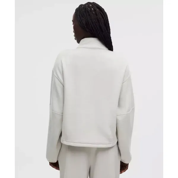 Lululemon Plush Velour Oversized Half Zip in Gray Size Small Workout Soft - Image 13