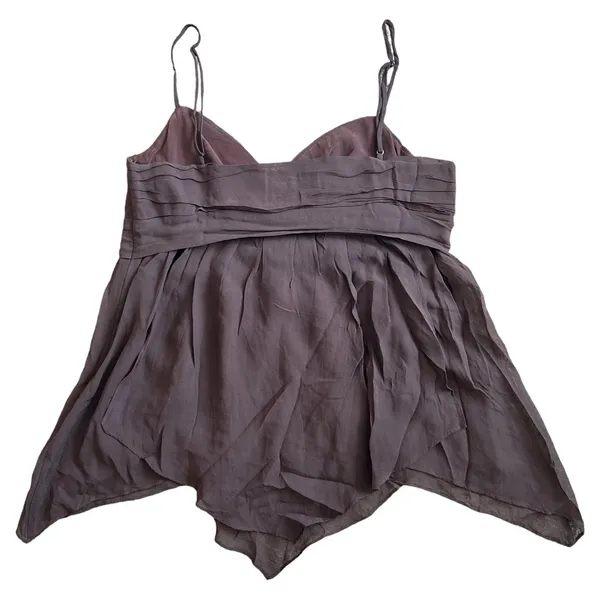 BCBGMAXAZRIA Brown Sphaghetti Top, Medium - Image 2