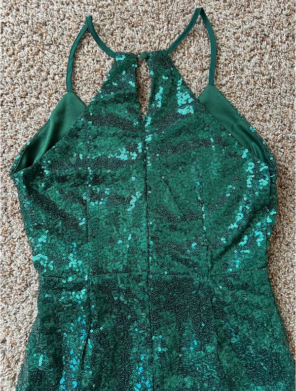 Lulus Green Sequin Dress - Image 3