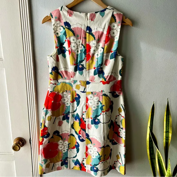 Boden• NWT•Mod Retro Print Sheath Dress• Sz 8 - Image 5
