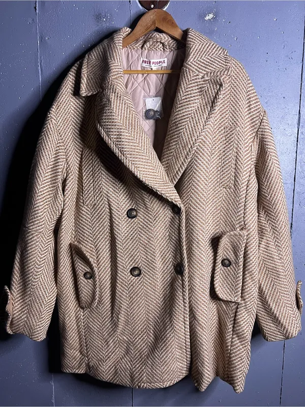 Free people Ari Wool Blend Peacoat in size Large. NWT - Image 6