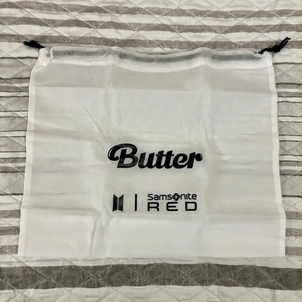 BTS Butter Samsonite Red 2nd Collaboration Pouch Bag Yellow - Image 15