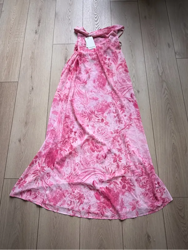 Peppermayo NWT Tara Maxi Dress Open Back Maxi Dress in Pink Print Size 12 - Image 10